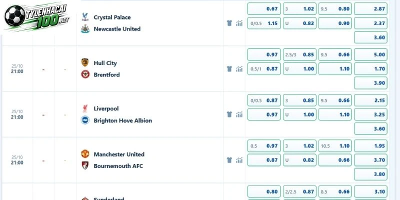 Tỷ lệ odds đáng ăn tiền vào ngày 25